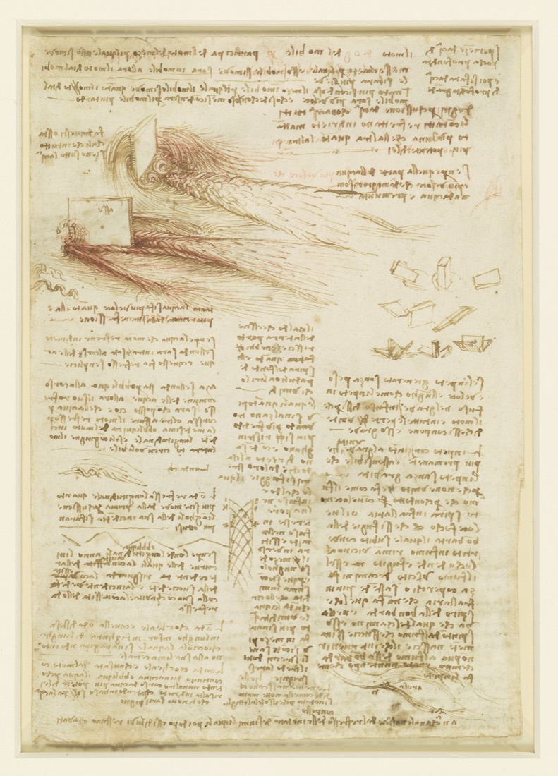 Leonardo — Studies of flowing water